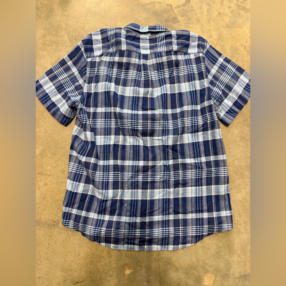 Vineyard Vines Tucker Classic Fit Plaid Short Sleeve Button-Down Shirt Sz L - Picture 6 of 6